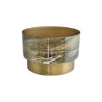 Brown Marble & Gold Planter