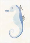 Ocean Seahorse Canvas Print - 600MM X 600MM