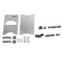 Steering Servo Fixed Bracket Beam For Mn D90 D91 1/12 Rc Car Silver