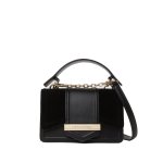 K nova Small Suede Crossbody -black gold