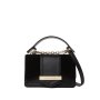 K/nova Small Suede Crossbody Bag -black/gold