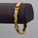 21CT Two-tone Patterned Bangle
