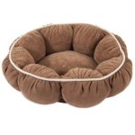 Aspen Pet Puffy Round Cat Bed - Copen Blue