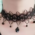 Halloween Gothic Choker Lace Collar Punk Luxury Necklace Neck Chain Ladies Party Jewelry Gift