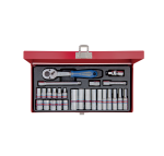 Socket Set 1 4" Imperial Std & Deep 26PC