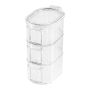 2 Pack - 3-LAYER Stackable Spice Storage Container - Transparent