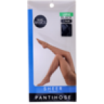 Basics Black Large Sheer Pantihose