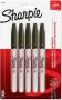 Sharpie Permanent Marker Fine Point Black Pack Of 5