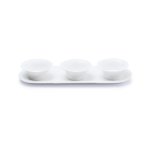 Maison Blanche Plate With 3 Bowls White