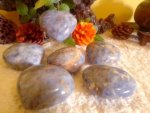 Blue Rose Quartz Girasol Heart