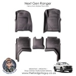 Next Gen Ford Ranger 2023 Heavy Duty Rubber Floor Mats For