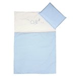 3 Piece Cot Linen Set Blue Stars