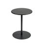 Round Outdoor Side Table Weather-resistant Metal Accent Table For Patios