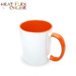 Sublimation White & Orange Mug