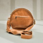 Round Leather Crossbody - The Pocketbook