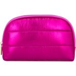 Clicks Atomic Half Moon Cosmetic Bag Cerise Metallic