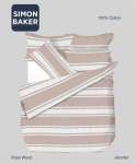 Simon Baker Jennifer Printed 100% Cotton Duvet Cover Sets - Rose Wood Various Sizes - Rose Three Quarter 150CM X 200CM +1 Pill