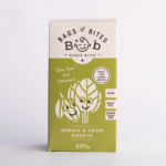 Bags Of Bites Kiddies Biscuits Spinach & Cocoa 200G