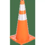 Pioneer Orange Soft Pvc Traffic Cone With Reflective Tape