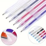 10PCS SET Heat Erasable Magic Marker Pen Temperature Sensitive Disappearing Fabric Pens Lining Labeling Marking Diy Craft Sewing
