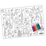 A3 Disposable Kids Colouring Placemats - Christmas