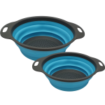2 Piece Collapsible Colander strainer Set SGN1922 - Dark Blue