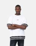 Denim Insert White T-Shirt - XL White