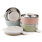 3 Layer Round Stainless Steel Thermal Insulated Lunch Box