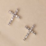 Diamant Cross Earrings