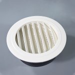 1PC Abs Round Air Outlet Central Air Conditioning Outlet Adjustable Air Volume Ventilation Exhaust Outlet Fresh Air System
