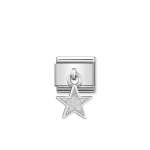 Silvershine Hanging Glitter Star Link