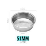 Coffee Accessories Filter Basket Non Pressurized Replacement 51MM-1-CUP