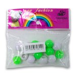 Fashion Hair Plastic Beads MINI Pack Assorted