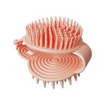 Zs - 2 In 1 Silicone Scrub Brush Scalp Massager Shampoo Brush - Purple