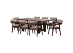 9PCE Dining Set - Varnish Tofu