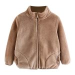 Betadog Boys' Zip Up Kids' Full Zip Ultra Soft Sweatshirt Coat For Boys And Girls Fall Clothes 520 Khaki 3-4 Years