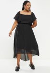 Plus Dress PUNTAS8 - Black