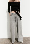 Baggy Wide Low Jeans - Grey
