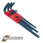 Finish Ball End L-wrench 9PC Set 1.5-10MM Proguard