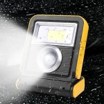 Solac Solar Rechargeable Cob LED Work Light & Spotlight