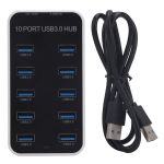 10-PORT USB 3.0 Hub With Dc 12V-24V Power Adapter