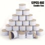 12PCS 4OZ White Candle Tins Candle Jars Candle Containers With Lids For Candles Making Arts & Crafts Storage Jar Gifts