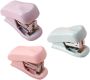 3 Pcs MINI Hand Stapler Set For Office Desk Portable Desktop Staplers