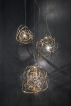 Wire Gold Pendant Light