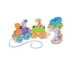 First Play Rocking Farm Animals Pull Train
