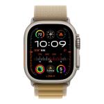 Apple Watch Ultra 2 Gps + Cellular 49MM Natural Titanium Case With Tan Alpine Loop Medium MX4F3QA A