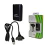 Xbox 360 Play Charge Kit Black - Rechargeable Battery Pb