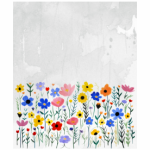 Fabric Paint Tote Blossom Border
