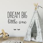 Dream Big Wall Sticker - Metallic Rose Gold