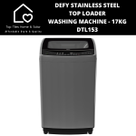 Defy Stainless Top Loader Washing Machine - 17KG DTL153
